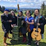 L to R

Kristi O’Donnell, double bass
Molly Felder, vocals and drums
Adrienne Reid, vocals and accordion
Janna Kushneryck, violin
Jennie Mayer, rhythm guitar