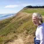 Photo by Rachel Rosen/Whidbey News-Times
Lynn Hyde, director of Historic Whidbey, looks over Ebeys Landing where the history walk is taking place.