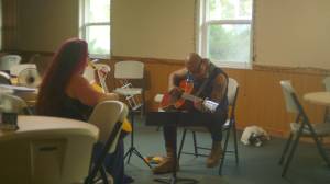 Photo by Stuart Bassett
Melissa Johnson teaches guitar lessons through the new Oak Harbor chapter of Guitars for Vets.