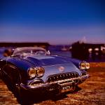 Photos by Andre Feriante
A model of a 1958 Corvette, photographed at the South Whidbey Harbor on Aug. 17, looks like it could be a real car parked at the marina.