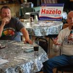 Photo by David Welton
Wayne Flaaten of Greenbank, right, asks a question during the luncheon event.