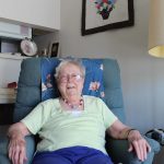 Photo by Karina Andrew/Whidbey News-Times
Jeanette Burton will turn 100 years old this month and hopes to celebrate by relaxing all day.