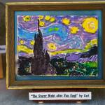 Photo by David Welton
A small-scale replica of Vincent van Goghs Starry Night, made by 12-year-old Carl Kohlhaas of Langley.