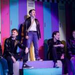 Left to right: Dany Stahl, Cory Gregerson, Eclipse Garrett, Chris King and Andrew Huggins play the T-Birds. (Photo by Rachel Rosen/Whidbey News-Times)