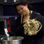 Photo by Rachel Rosen/Whidbey News-Times
Autumn Covington makes all of the bakehouses six-ounce cookies.