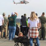 Photo by Karina Andrew/Whidbey News-Times
Base guests watch a Navy Search and Rescue demonstration during the open house Sept. 17.