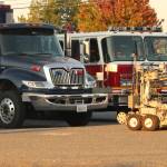 Photo by Jessie Stensland / Whidbey News-Times
A robotic bomb tech from the Washington State Patrols bomb squad responded to Oak Harbor Monday.