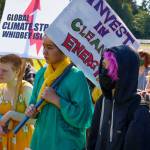 Photo by David Welton
Students rallied to encourage officials at all levels of government to take action to mitigate climate change.