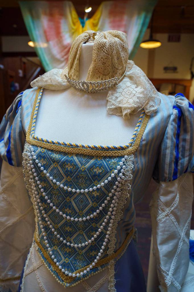 Costumes worn in Island Shakespeare Festival productions are often reused or altered for other shows.