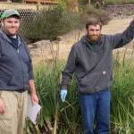 Photo by Rachel Rosen/Whidbey News-Times
Ben Miller (left) and his brother Seth (right) own Whidbey Septic. Their business involves inspecting and maintaining septic systems. Seth holds a core sampler that is used to see the contents of a septic tank.