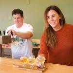 Photo by Rachel Rosen/Whidbey News-Times
Jeff Stoner and Kim Taylor co-own Greenbank Cidery which recently opened a tasting a room in Coupeville.