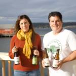Photo by Rachel Rosen/Whidbey News-Times
Jeff Stoner and Kim Taylor co-own Greenbank Cidery. The taproom has eight varieties of cider on tap.
