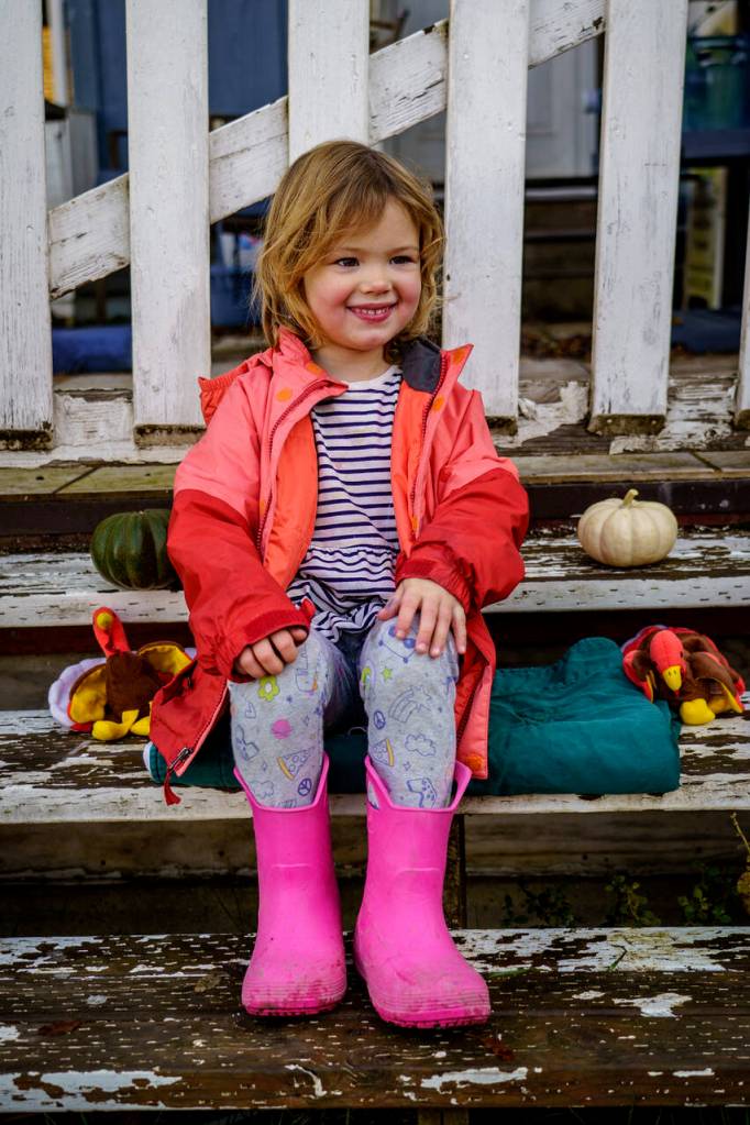Margot Gunn, 5
My dad catching pheasants.