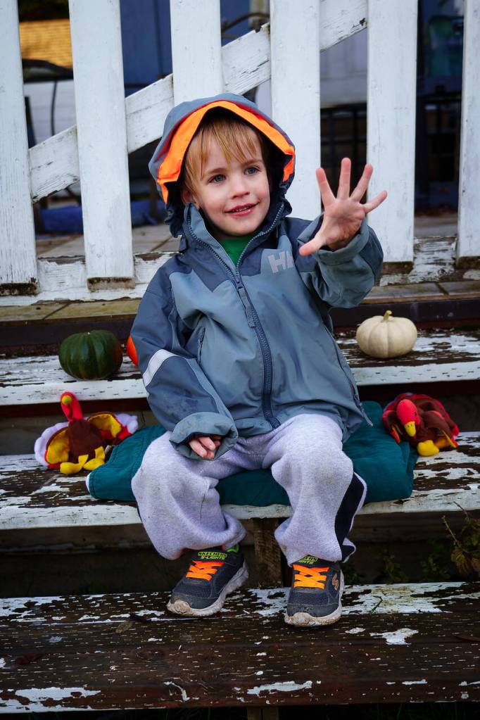 Mickey Strelecky, 3
Chasing frogs. I saw one on the bench. Chasing bunnies. I almost got one too.