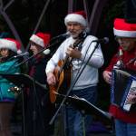 Photo by David Welton
From left, Ron Rossel, Katyrose Jordan, Deb Lund, Karl Olsen and Vern Olsen play music during the event.