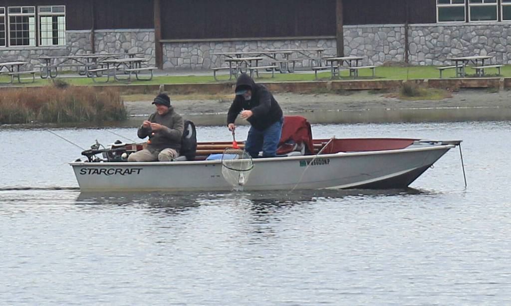 Photo by Jessie Stensland
Anglers are successful just after the fish were released.