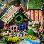 Photos by David Welton
Birdhouses in the Christmas village are intricately painted and will be for sale later this month. Proceeds will support real-life tiny house project THINC, or Tiny Houses in the Name of Christ.