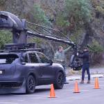 Photo by Rachel Rosen/Whidbey News-Times
Two members of the film crew adjust the U-Crane camera.