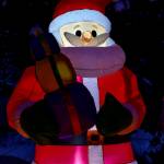 Multiple Santa Clauses decorate Jim Youngs yard. (Photo by David Welton)