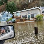 Flooding in Clinton reached high levels on Tuesday. (Photo provided)