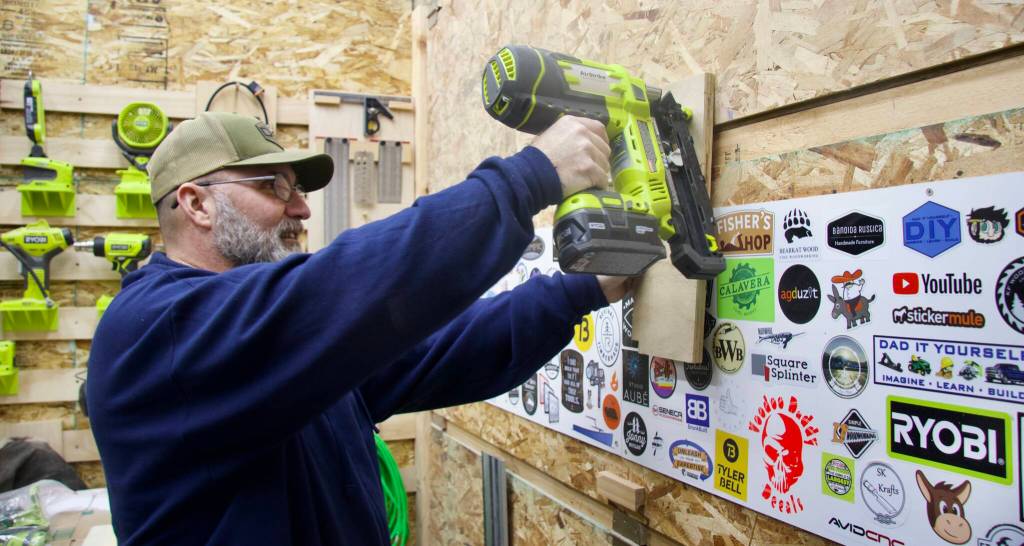 Photo by Rachel Rosen/Whidbey News-Times
Several of Dad it Yourself DIY videos are tool reviews.