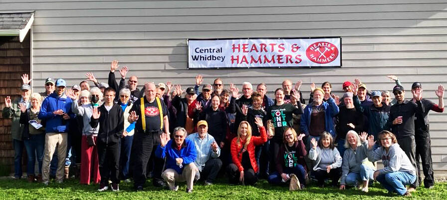 Photo provided
Central Whidbey Hearts and Hammers volunteers get ready for last years work day.