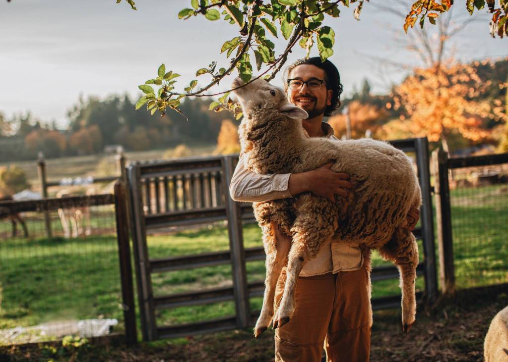 Ansel Santosa is a co-founder of Animal Advocates of Island County and owner of Ballydidean Farm Sanctuary in Clinton. (Photo provided)
