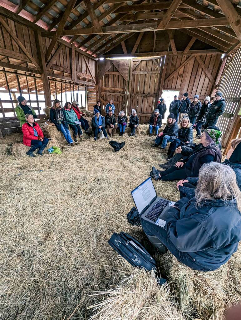 The Animal Advocates of Island County met at Ballydidean Farm Sanctuary on Sunday. (Photo provided)