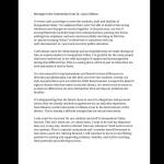 A statement from former Snoqualmie Valley School Distirct Superintendent Lance Gibbon.