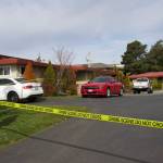 Photo by Rachel Rosen
The apartment complex that was the scene of a shooting was cordoned off with police tape Thursday.