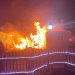 Photo provided
A family was displaced when a fire destroyed their home Sunday.