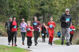 Photo by Michael Shroyer
Participants run during the