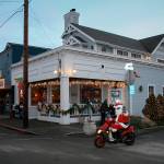 During a more festive time, Mikes Place was dressed up for Christmas. (Photos by David Welton)
