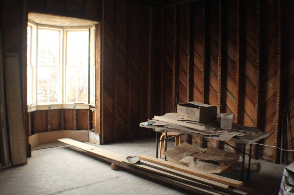 Restoration projects are ongoing at the historic Haller House in Coupeville. (Photo by Karina Andrew/Whidbey News-Times)