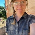 Gabbi Korrow while on the construction site. (Photo provided)