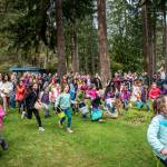 Kids search for Easter eggs during a hunt last year at Meerkerk Gardens. (Photo provided)