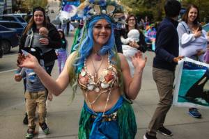 Photo by David Welton
A past parade participant dressed as a mermaid in 2022.