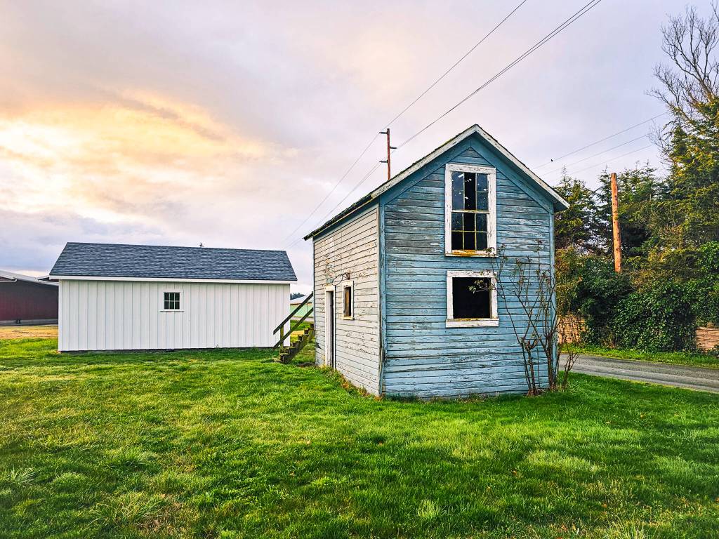 The John LeSourd House received a $3,427 Ebeys Forever grant to replace the granary house roof. (Photo provided)
