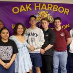 Photo by Rachel Rosen/Whidbey News-Times
From left, Cmdr. Vincent Quidachay, Jaedine Cabigiting, Thinalyn Ramier, Kai Medina, Raymond Shaffer, Kyle Eckles and Jermaine Denmon.