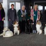 Photos by Rachel Rosen/Whidbey News-Times
From left, Barbara Kruse and Cosmo, Shelley Jackson and Falkor, Susen Dasch and Dillon, Peggy Lavier and Rowdy, Julie Gorveatt and Sonoma, Marilyn Lindsey and Fazer, and Pat Lamont and Rose and Jack.