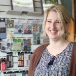 Photo by Karina Andrew/Whidbey News-Times
Janelle Poor owns His Place Christian Books and Gifts with her husband, Seth.