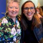 Photo provided
Amy Wheeler, left, with actor Lynda Divito, who played Ruth Bader Ginsburg in Justice at Marin Theatre Company in San Francisco in March.