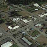 Google Earth image
Three roundabouts were planned for downtown Freeland.