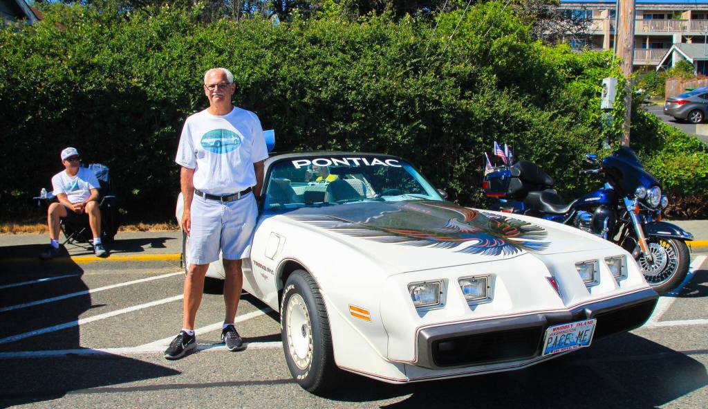 Barry Tesch poses in front of his 1980 Pontiac, a pace car for the Indy 500. (Photo by Luisa Loi)