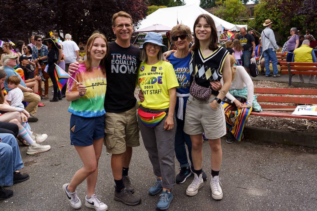 From left, Grace Edwards, David Edwards, Jill Edwards, Judy Leise and Max Edwards. (Photo by David Welton)