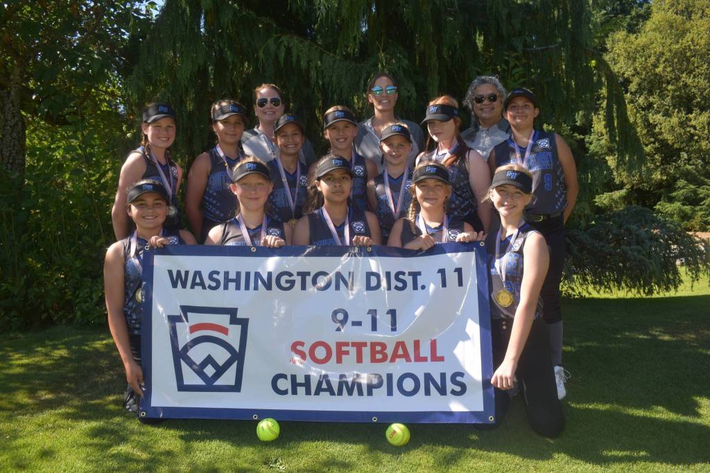 Photo provided
The South Whidbey Little League Fastpitch 9-11 team will be playing in the state tournament July 22.