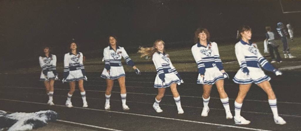 Photo provided
A group of cheerleaders at a football game.