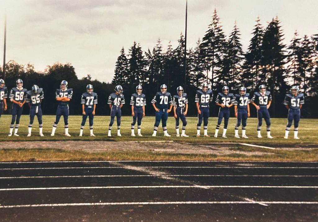 Members of the class of 1983 were part of the football team.
