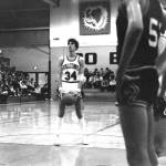 All-Star center Ken Good prepares to take a shot on the court.