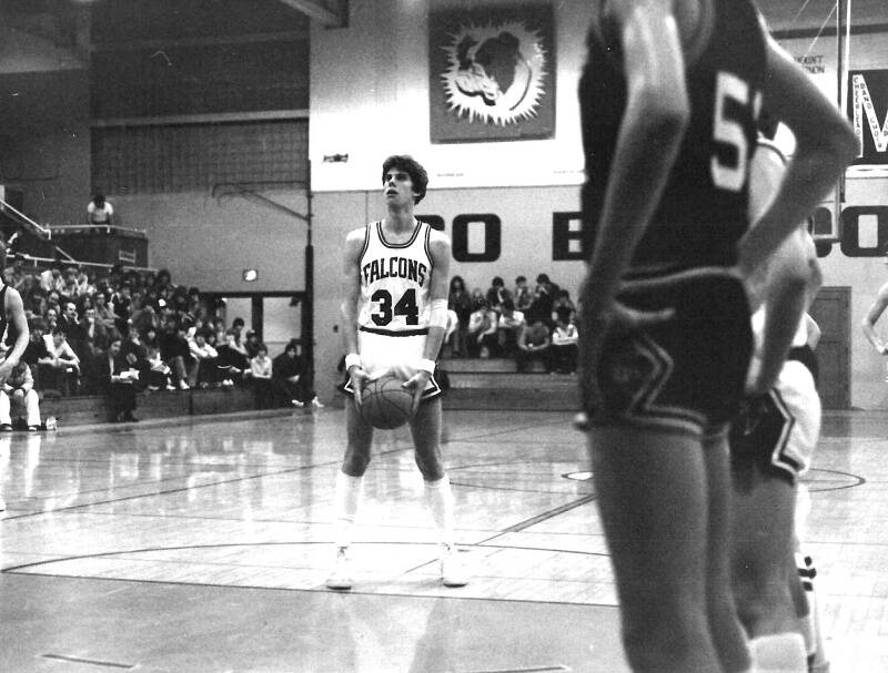 All-Star center Ken Good prepares to take a shot on the court.